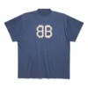 Crypto Oversized T-shirt “Blå” 739028TOVU64108