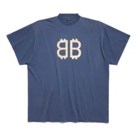 Crypto Oversized T-shirt “Blå” 739028TOVU64108