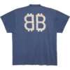 Crypto Oversized T-shirt “Blå” 739028TOVU64108