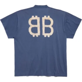 Crypto Oversized T-shirt “Blå” 739028TOVU64108