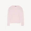 Damesweater i støvet rosa