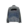 Denim-jakke med knapper og bleget effekt “Blue” 724651THW254245