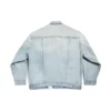 Denim-jakke med størrelsesmærkat “Blue” 767947TDW144016
