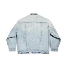 Denim-jakke med størrelsesmærkat “Blue” 767947TDW144016