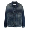 Denimjakke med broderet logo “Blue” 671889TJW754021