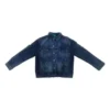 Denimjakke med logo på ryggen “Blue” 557351TBP484009