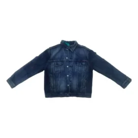Denimjakke med logo på ryggen “Blue” 557351TBP484009