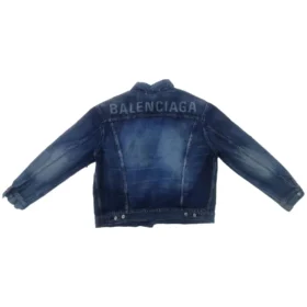 Denimjakke med logo på ryggen “Blue” 557351TBP484009