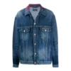 Denimjakke med logo ved halsen “Blå” 571324TCW032340