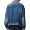 Denimjakke med logo ved halsen “Blå” 571324TCW032340