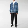 Denimjakke med logo ved halsen “Blå” 571324TCW032340