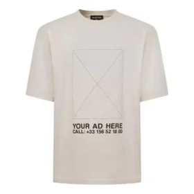 DIN ANNONCE HER Oversized T-shirt “Beige” 676589TLVF49054