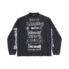 Diy Metal langærmet T-shirt i medium pasform “Black White” 699191TPVO31569