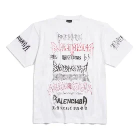 Diy Metal T-shirt “Hvid Sort Rød” 641675TPVO29065 Diy Metal T-shirt “Hvid Sort Rød” 641675TPVO29065