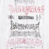 Diy Metal T-shirt “Hvid Sort Rød” 641675TPVO29065