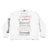 DIY-T-shirt i metal med lange ærmer, medium pasform “Hvid, sort, rød” 699191TPVO29065