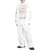 DIY-T-shirt i metal med lange ærmer, medium pasform “Hvid, sort, rød” 699191TPVO29065