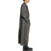 Dobbeltknappet ternet frakke “Black Grey” 704488TMU021070