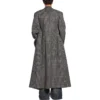 Dobbeltknappet ternet frakke “Black Grey” 704488TMU021070