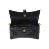 Downtown Xs skuldertaske med krokodilleprægning “Black” 6891212106F1090