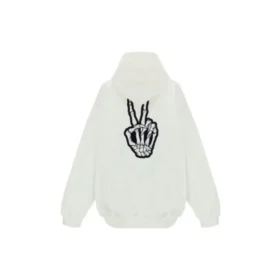 Drip Peace-hettetrøje i Large-pasform “White” 651799TKVA2863932