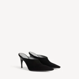 Duchesse-mules til kvinder i sort