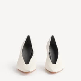 Duchesse-pumps til kvinder i snehvid