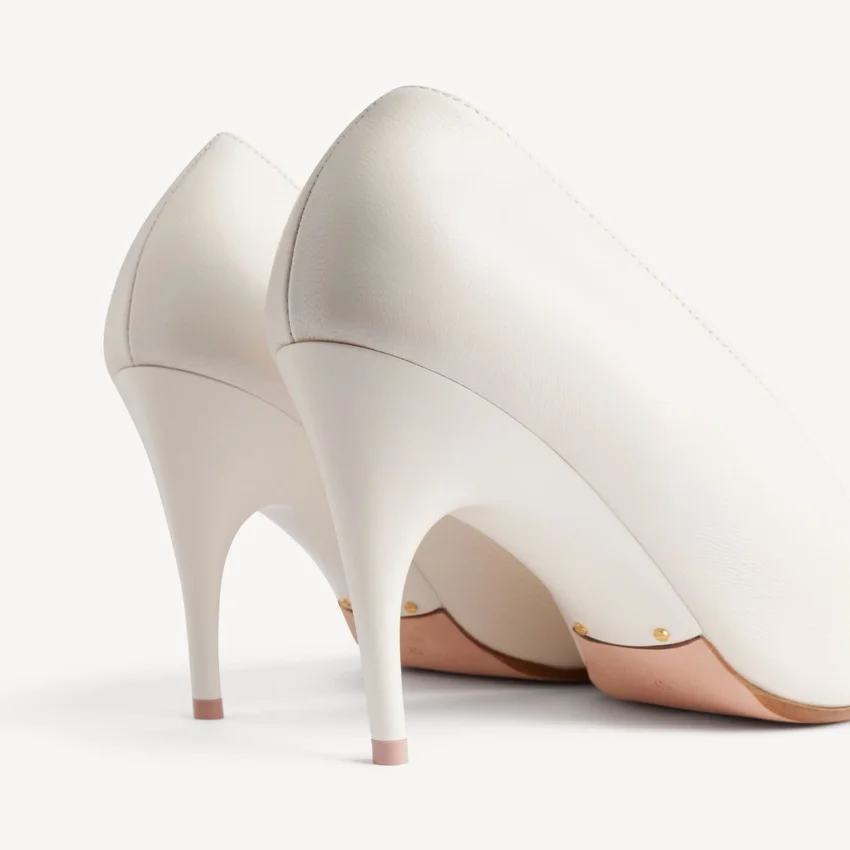 Duchesse-pumps til kvinder i snehvid Duchesse-pumps til kvinder i snehvid