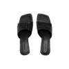 Duty Free 60 mm Sandaler “Black Shiny Soft Sheepskin” 787303WBCW01000