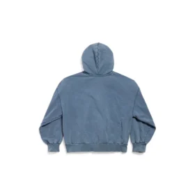 Enjoy Paris hættetrøje med fuld lynlås, regular fit “Faded Blue” 803264TRVL99340