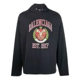 Est. 1917 College Logo Print-hettetrøje “Black” 674685TLV891076