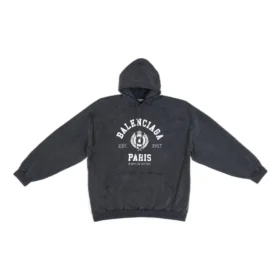 Est. 1917 College Logo Print-hettetrøje “Washed Black” 697879TMV991000