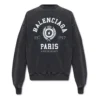 Est. 1917 College-logo-printet sweatshirt med rund hals “Washed Black” 697869TMV991000
