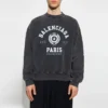 Est. 1917 College-logo-printet sweatshirt med rund hals “Washed Black” 697869TMV991000