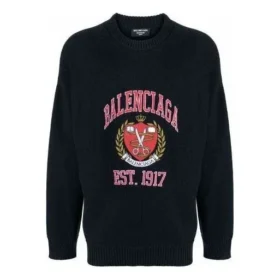 Est. 1917 College Logo-trøje med rund hals “Black” 675267T32178065