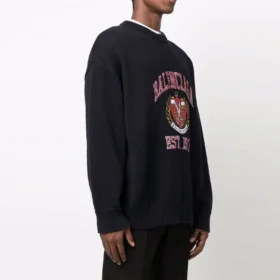 Est. 1917 College Logo-trøje med rund hals “Black” 675267T32178065