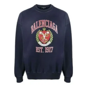 Est. 1917 sweatshirt med rund hals og universitetslogo-print “Navy” 676629TLV908067