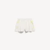Extreme tie-dye A-line boxershorts til kvinder i hvid/gul Extreme tie-dye A-line boxershorts til kvinder i hvid/gul