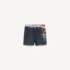 Extreme tie-dye-badeshorts til mænd i sort