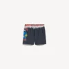 Extreme tie-dye-badeshorts til mænd i sort