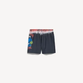 Extreme tie-dye-badeshorts til mænd i sort