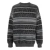 Fair Isle-trøje med rund hals “Grey” 675280T16121240