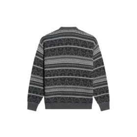 Fair Isle-trøje med rund hals “Grey” 675280T16121240