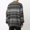 Fair Isle-trøje med rund hals “Grey” 675280T16121240