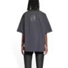Fashion Institute kortærmet skjorte i large-pasform “Dark Grey” 703846TYB181270