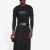 Fashion Institute langærmet T-shirt, medium pasform “Black” 698124TMVH51073