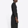 Fashion Institute langærmet T-shirt, medium pasform “Black” 698124TMVH51073