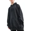 Fashion Institute Oversized-hettetrøje “Washed Black” 697879TMVK18190