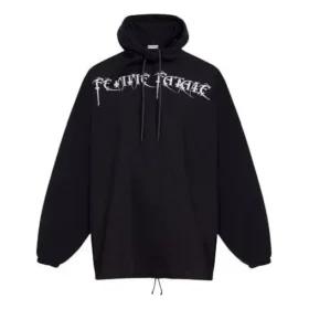 Femme Fatale Oversized-hettetrøje “Black” 482217TTK141000