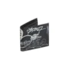 Firkantet, foldet graffiti-tegnebog “Black White” 594549210LH1090
